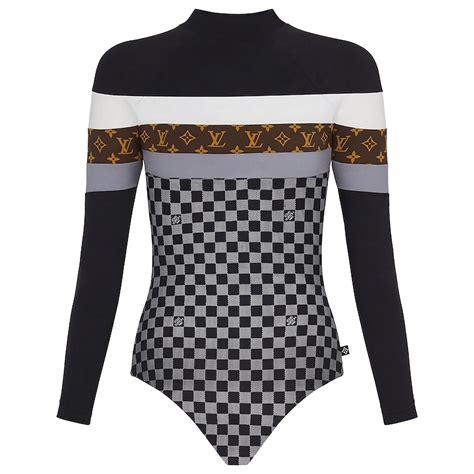 louis vuitton sporty damier bodysuit|Products by Louis Vuitton: Ribbed Knit Long.